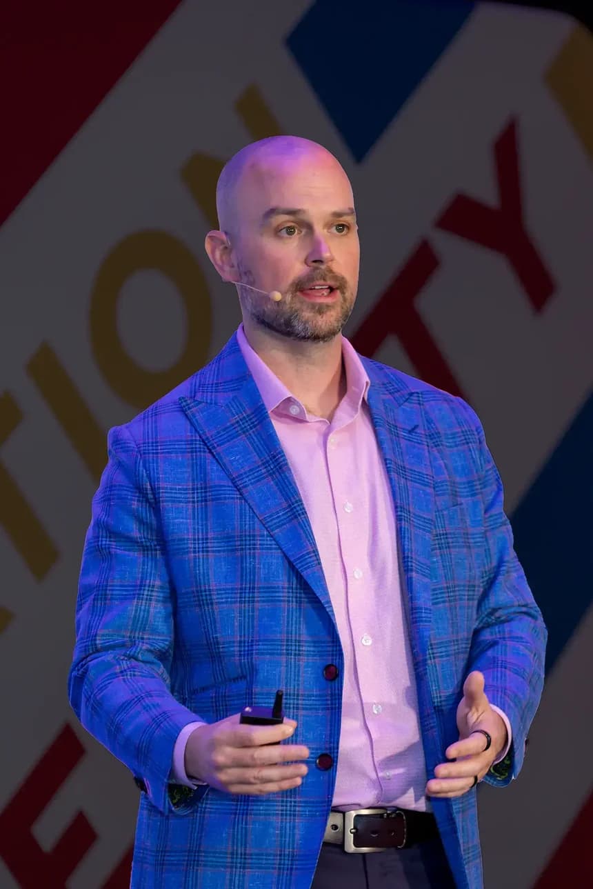 Brian Glass speaking at the GLM Summit
